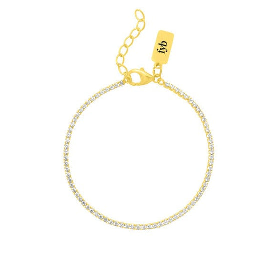 BRC-GPL Diana Tennis Bracelet Gold