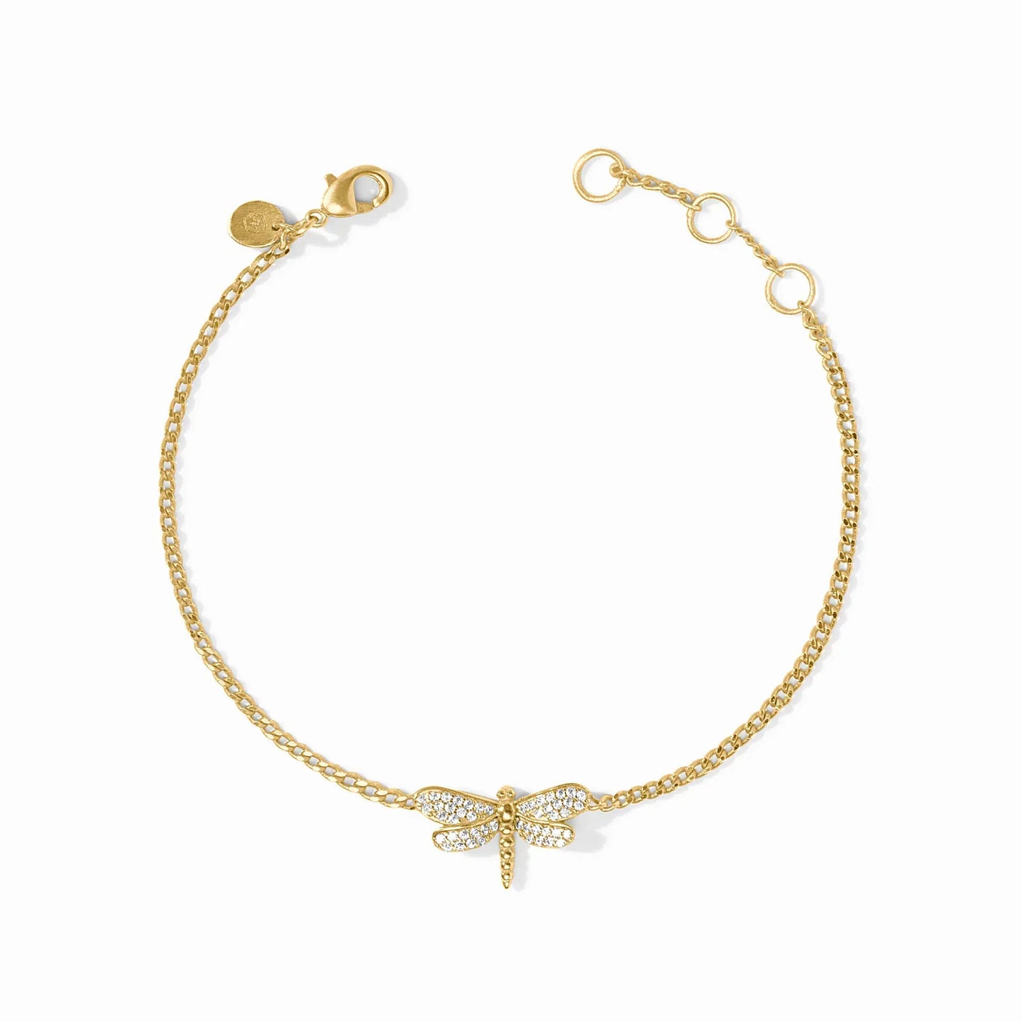 BRC-GPL Dragonfly Pavé Delicate Bracelet