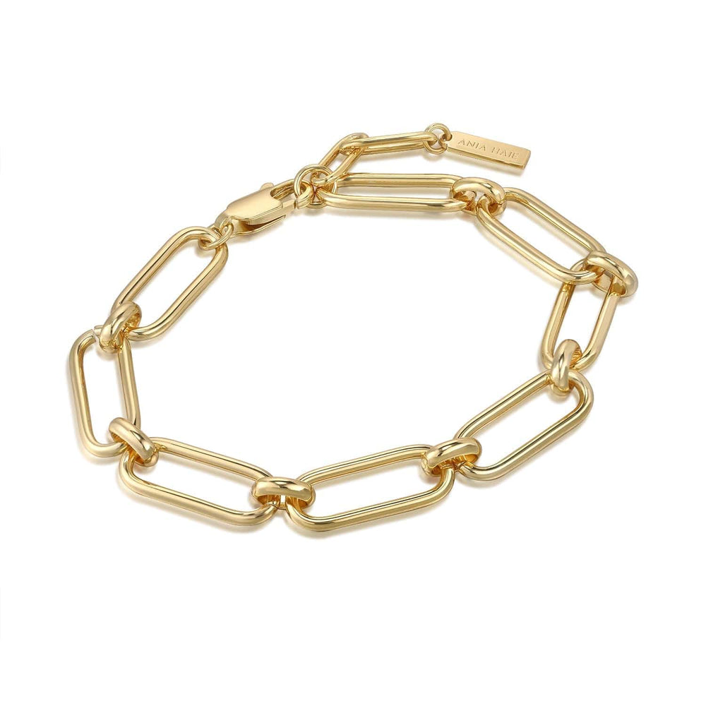 
                      
                        BRC-GPL Gold Cable Connect Chunky Chain Bracelet
                      
                    