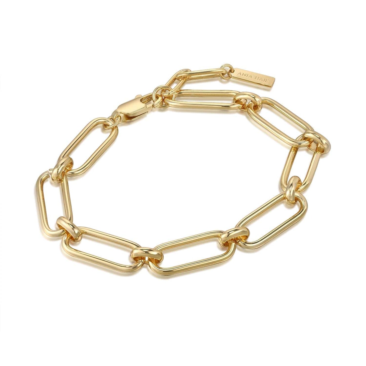 BRC-GPL Gold Cable Connect Chunky Chain Bracelet