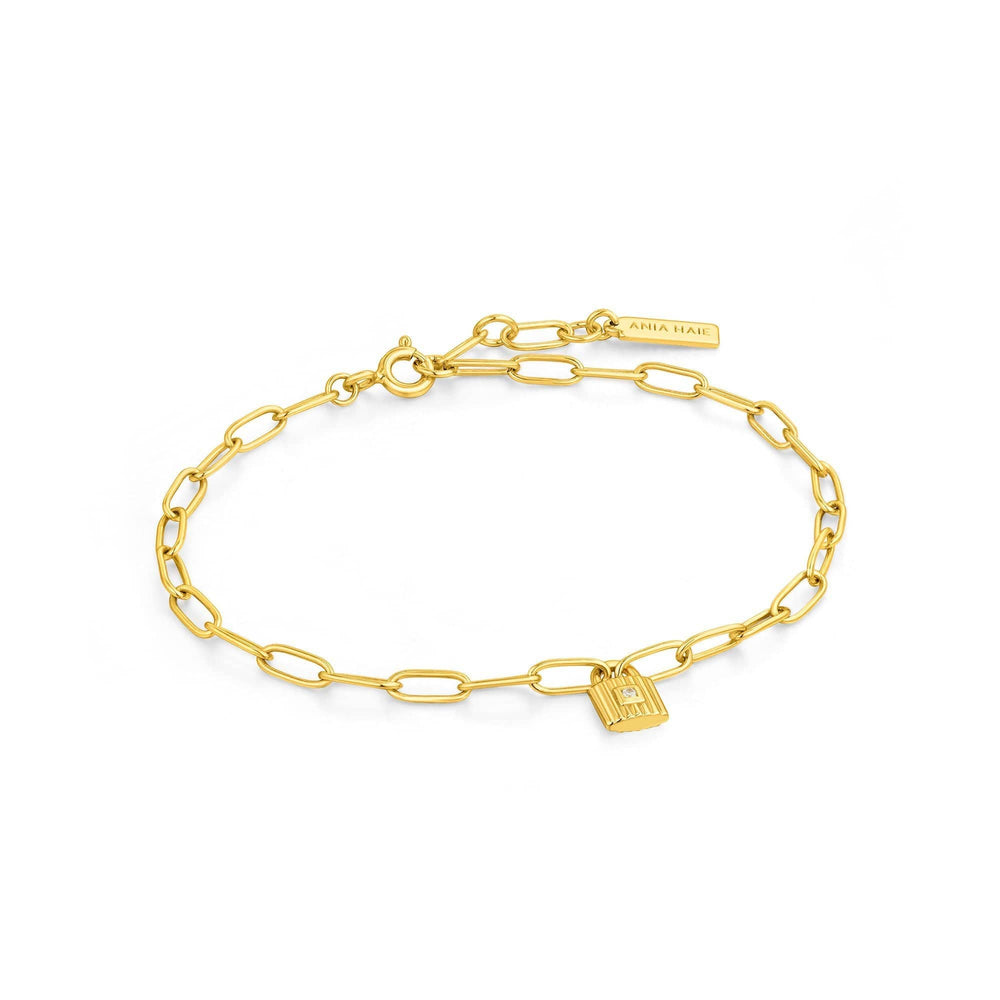 
                      
                        BRC-GPL Gold Chunky Chain Padlock Bracelet
                      
                    