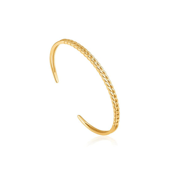 Load image into Gallery viewer, BRC-GPL Gold Curb Chain Cuff
