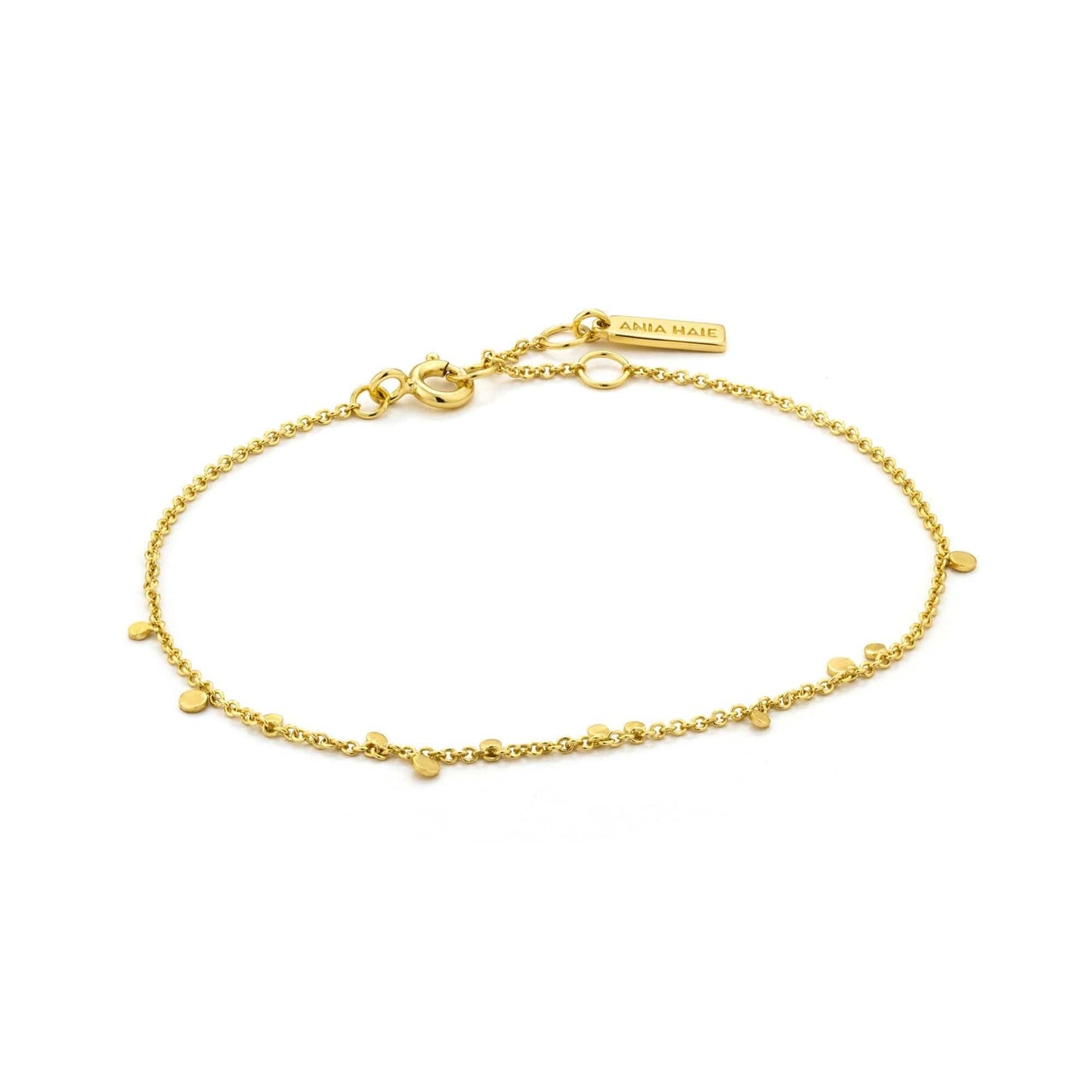 BRC-GPL Gold Geometry Mixed Discs Bracelet