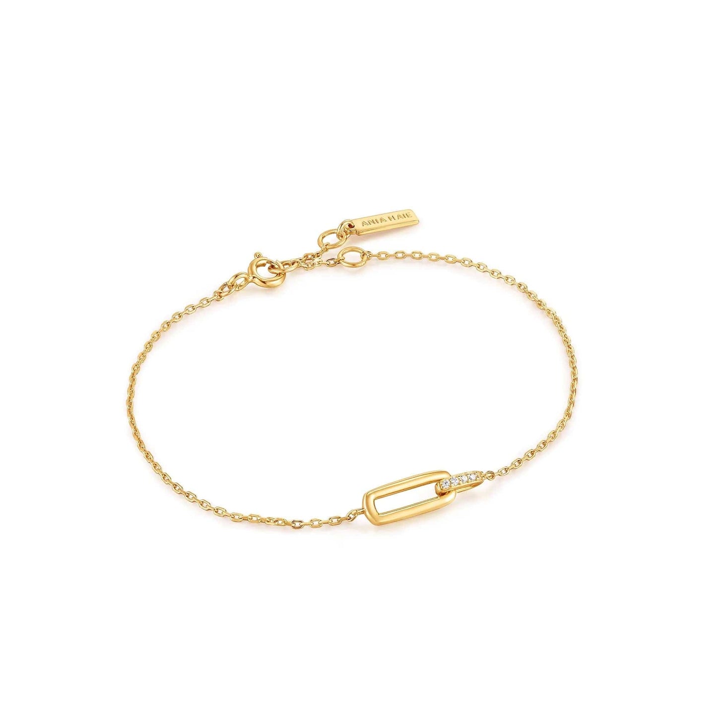 BRC-GPL Gold Glam Interlock Bracelet