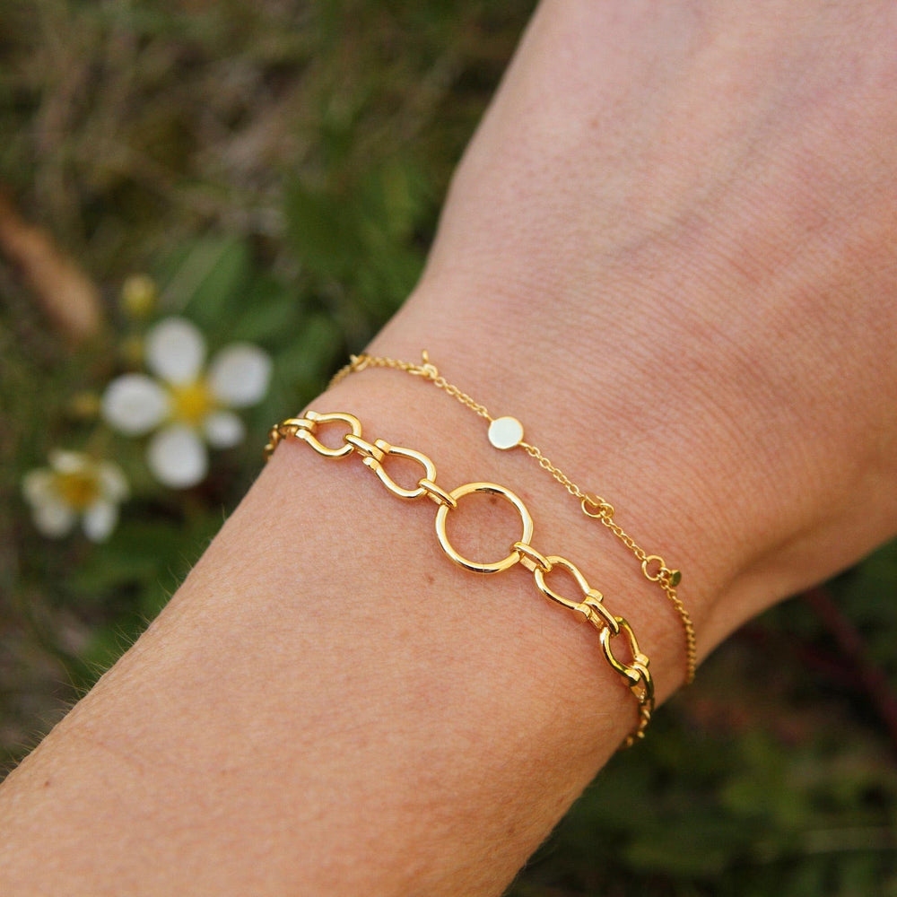 
                  
                    BRC-GPL Gold Horseshoe Link Bracelet
                  
                