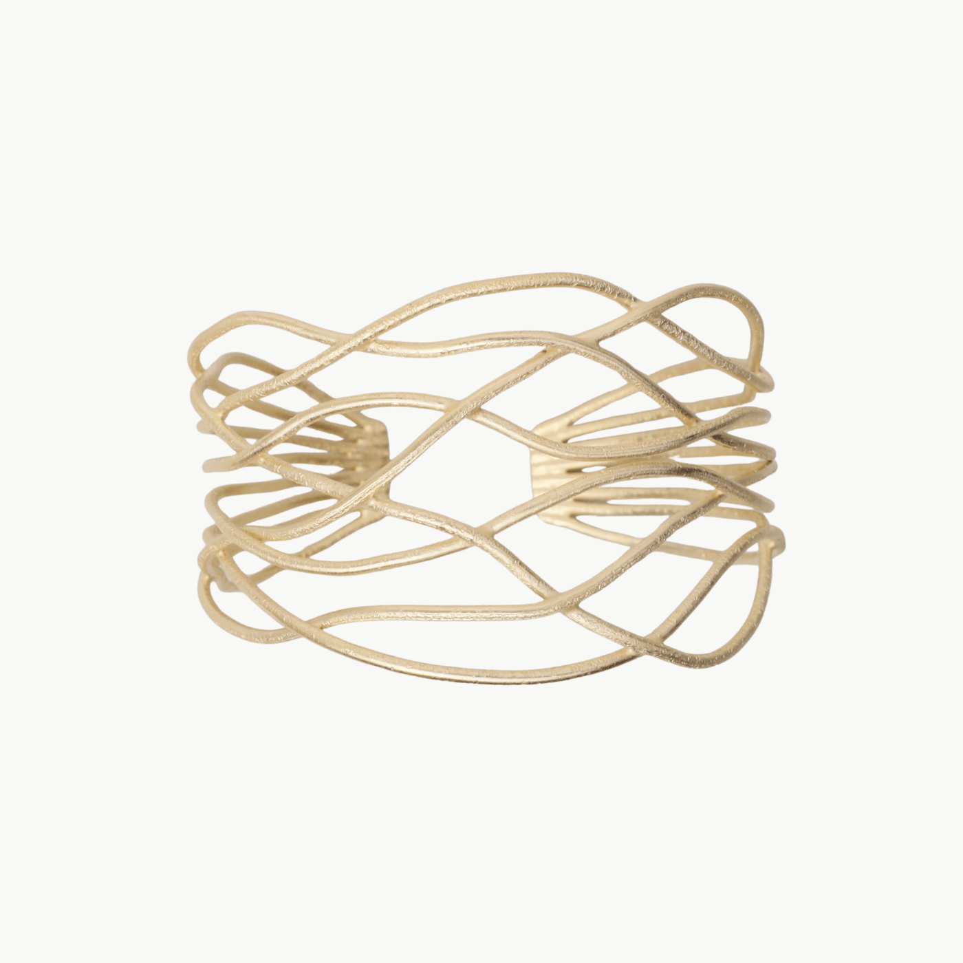 BRC-GPL Gold Intertwined Wire Cuff