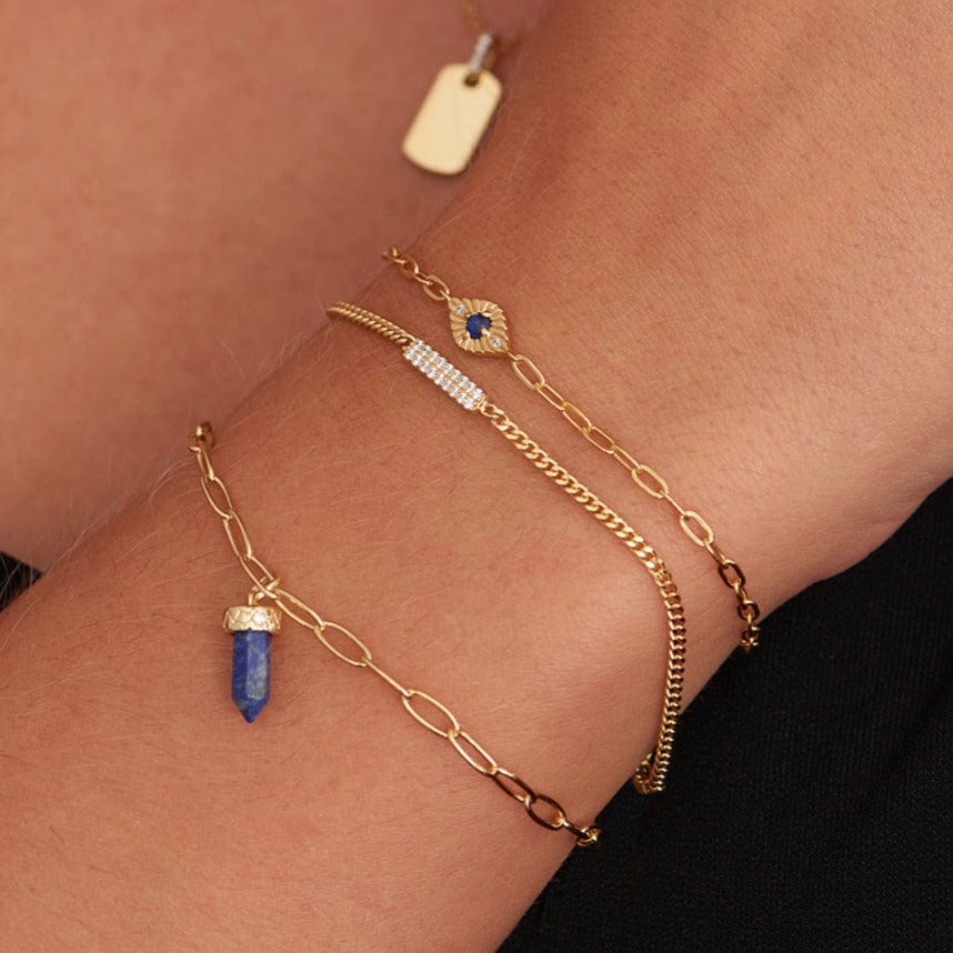 
                      
                        BRC-GPL Gold Lapis Evil Eye Bracelet
                      
                    