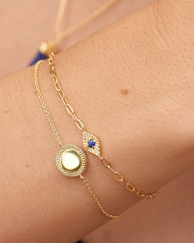 
                      
                        BRC-GPL Gold Lapis Evil Eye Bracelet
                      
                    