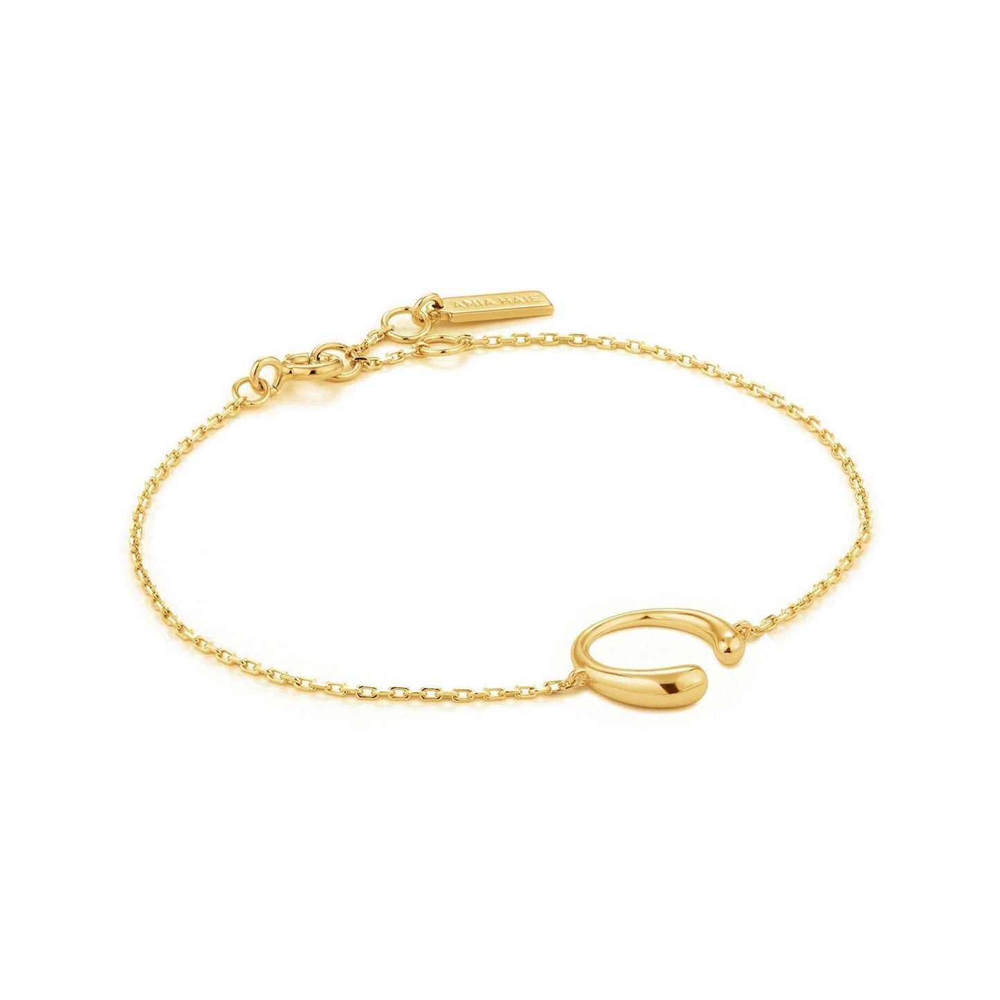 Load image into Gallery viewer, BRC-GPL Gold Luxe Curve Bracelet
