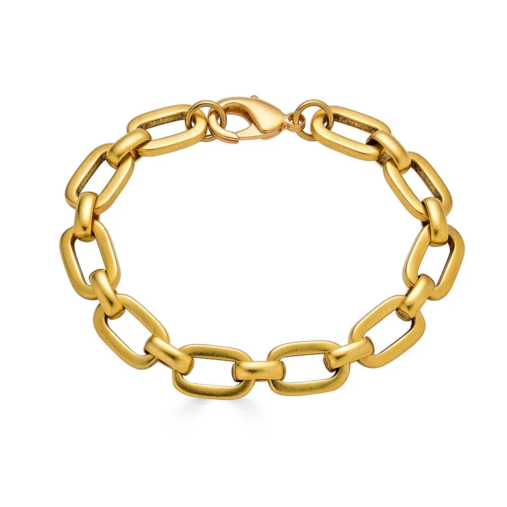 BRC-GPL Gold Oval Link Bracelet