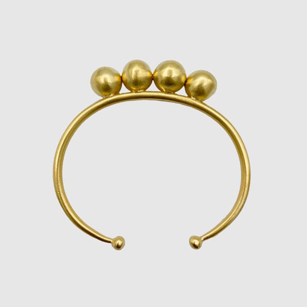 
                      
                        BRC-GPL Gold Plated Brass Four Ball Cuff Bracelet
                      
                    