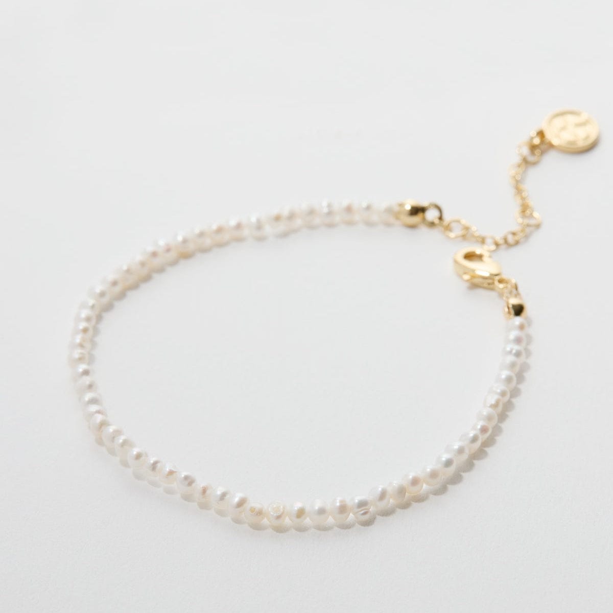 BRC-GPL Gold Plated Grit Seed Pearl Bracelet