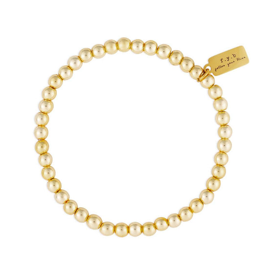 BRC-GPL Gold Plated Hematite Staples Bracelet