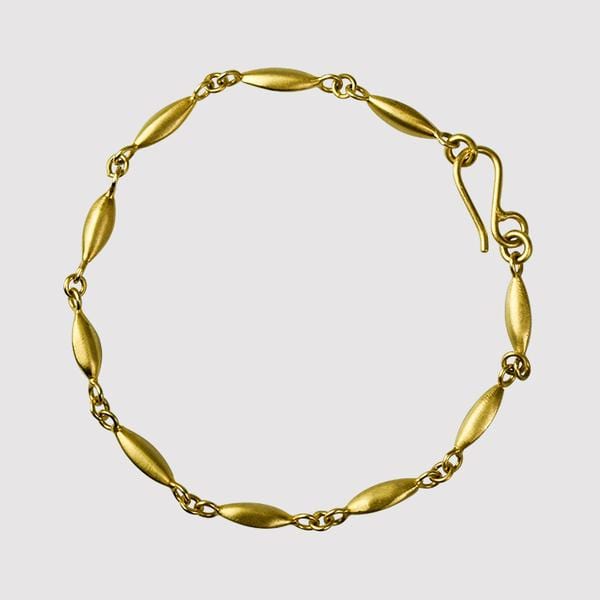 BRC-GPL Gold Plated Rice Chain Bracelet