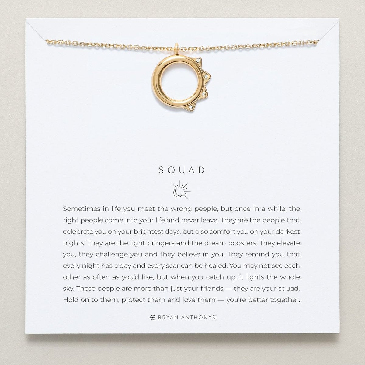 BRC-GPL Gold Plated Squad Necklace