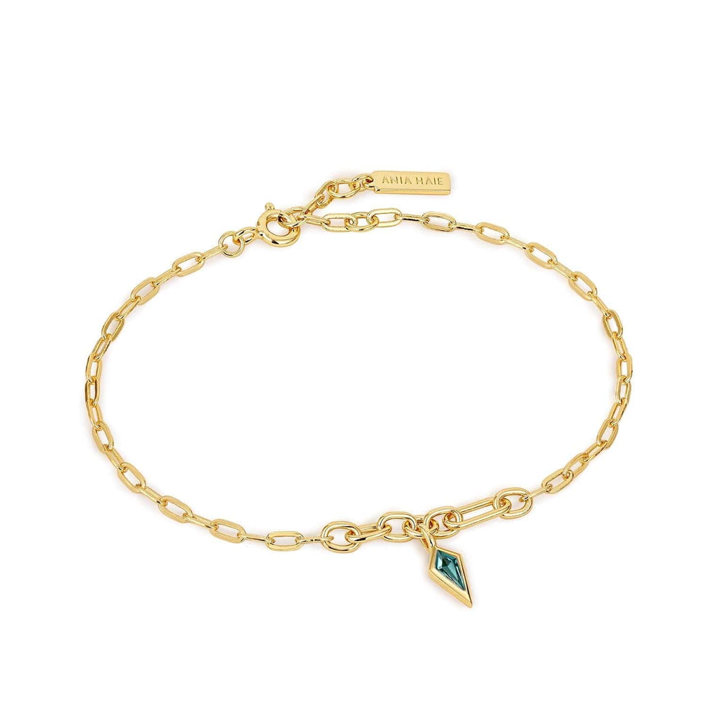 
                      
                        BRC-GPL Gold Teal Sparkle Drop Pendant Chunky Chain Bracelet
                      
                    