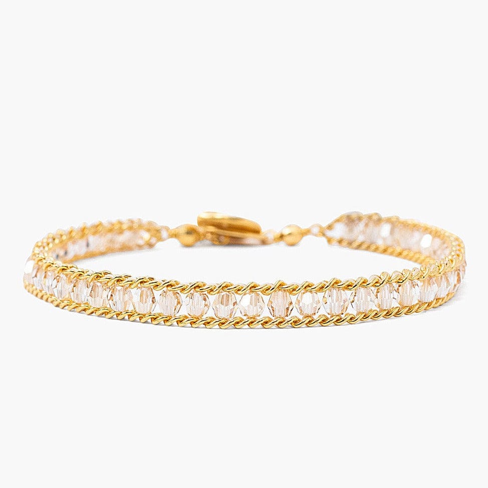 
                      
                        BRC-GPL Golden Shadow Crystals on Woven 6" Bracelet
                      
                    