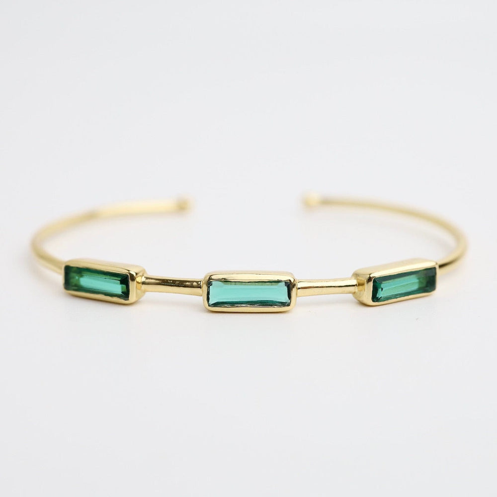 
                      
                        BRC-GPL Green Tourmaline Baguette Cuff Bracelet
                      
                    