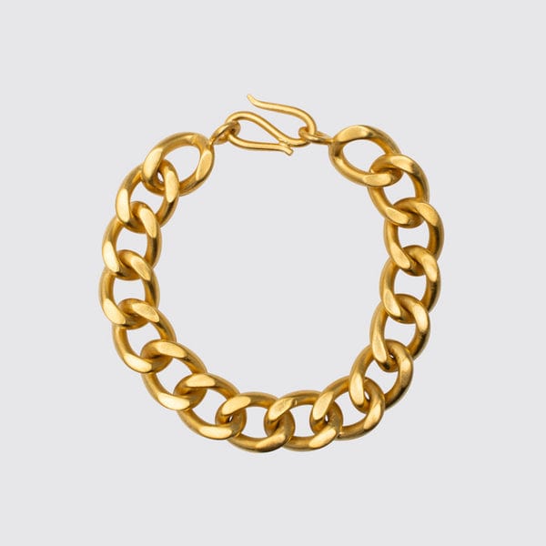 
                      
                        BRC-GPL Heavy Curb Chain Bracelet - Gold Plated Brass
                      
                    