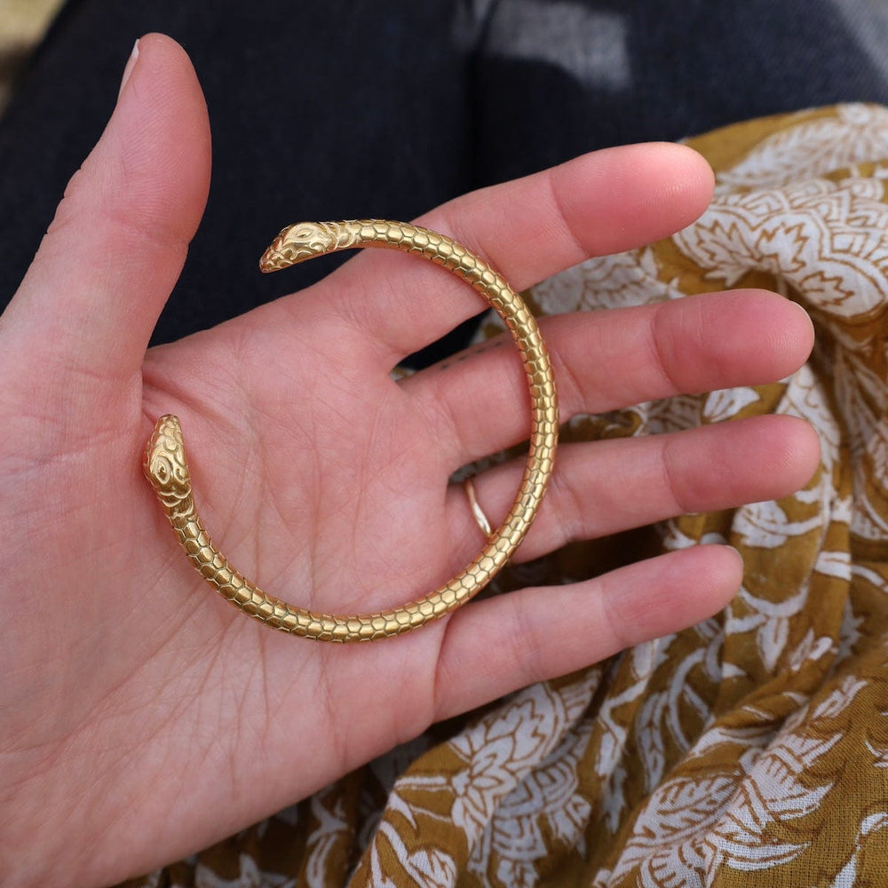 
                  
                    BRC-GPL HYGIA// The snake bracelet - 18k gold plated stain
                  
                