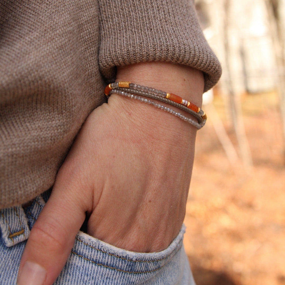 
                  
                    BRC-GPL Labradorite Carnelian Pearl Bracelet
                  
                