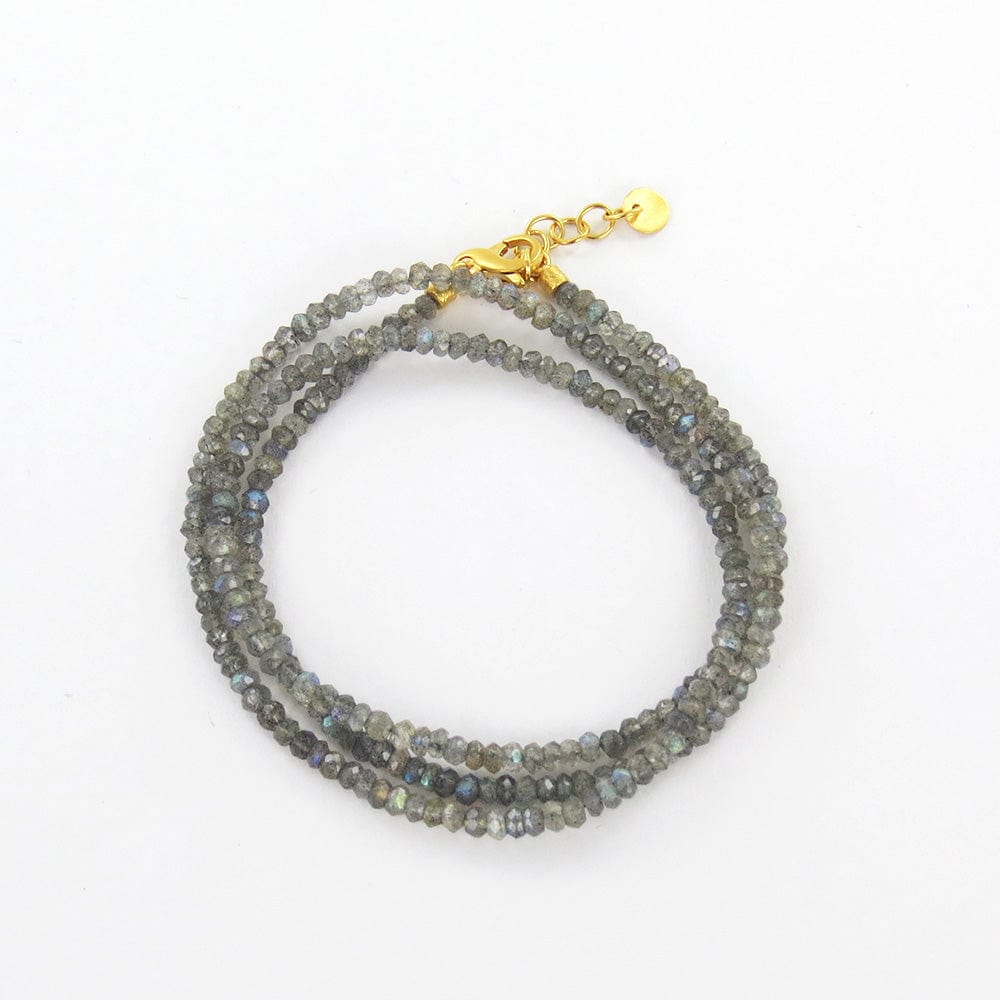 BRC-GPL Labradorite Necklace & Wrap Bracelet