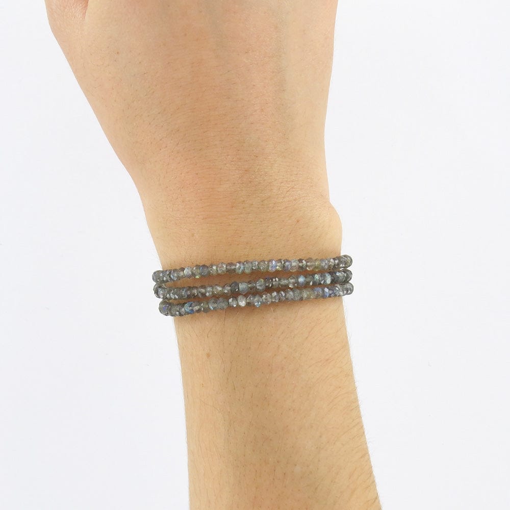 BRC-GPL Labradorite Necklace & Wrap Bracelet