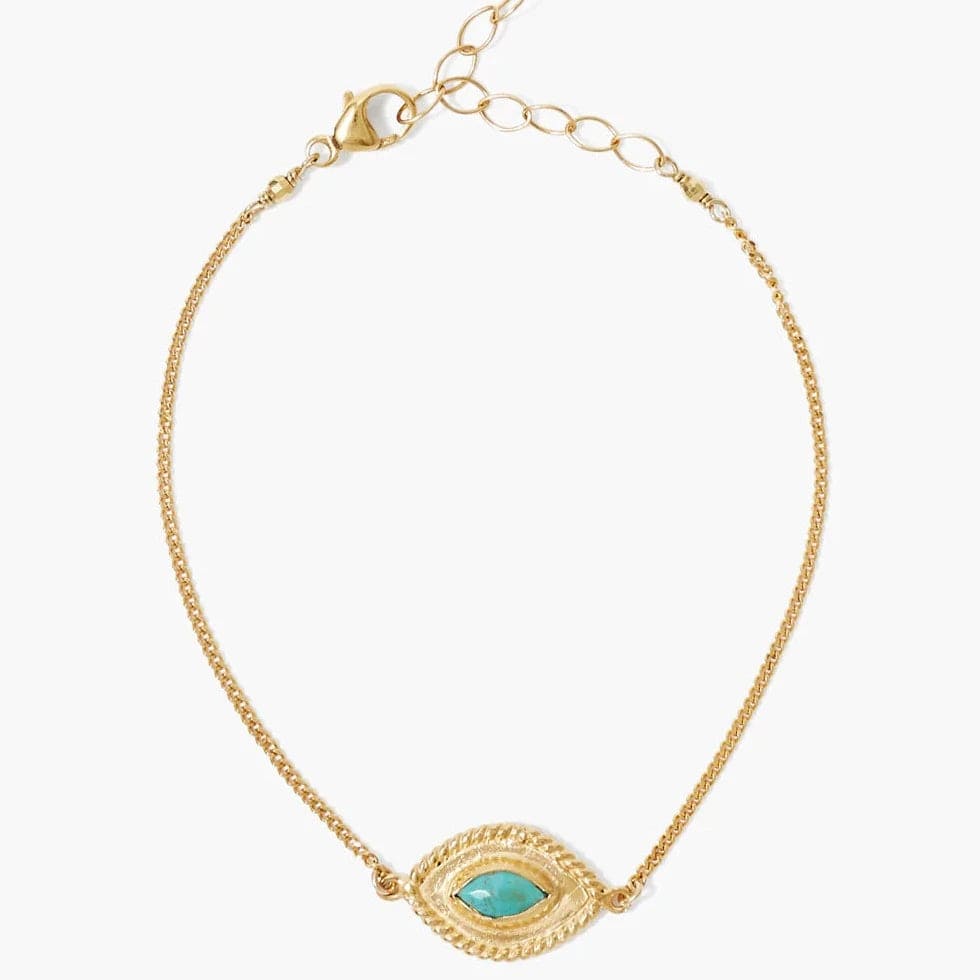 BRC-GPL Mariya Evil Eye Bracelet Turquoise