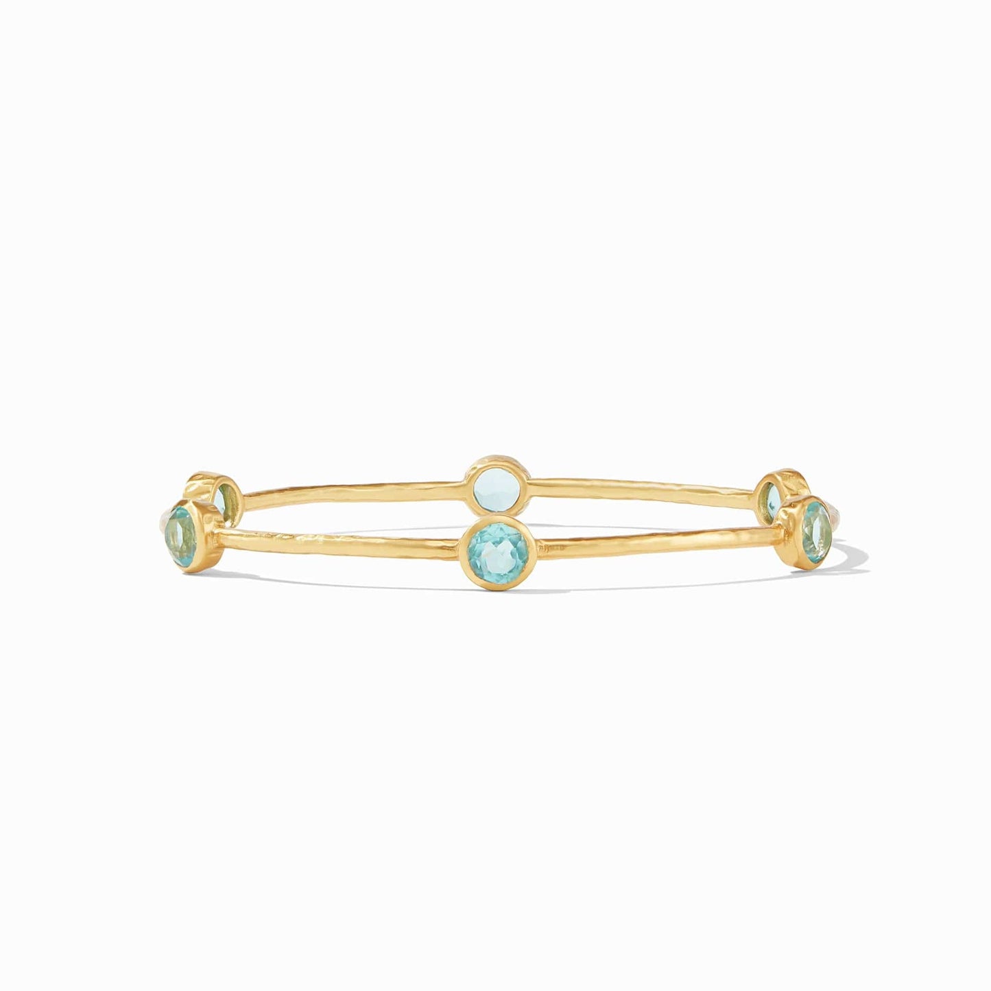 BRC-GPL Milano 6 Stone Bahamian Blue Bangle - Large