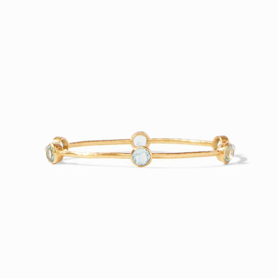 BRC-GPL MILANO BANGLE GOLD SEAGLASS GREEN