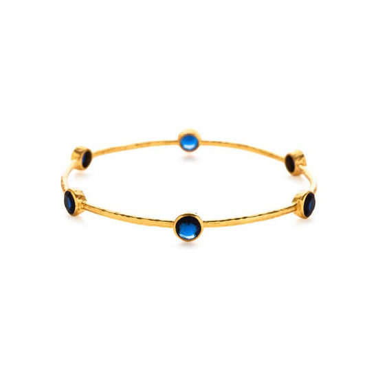 Load image into Gallery viewer, BRC-GPL MILANO SAPPHIRE BANGLE
