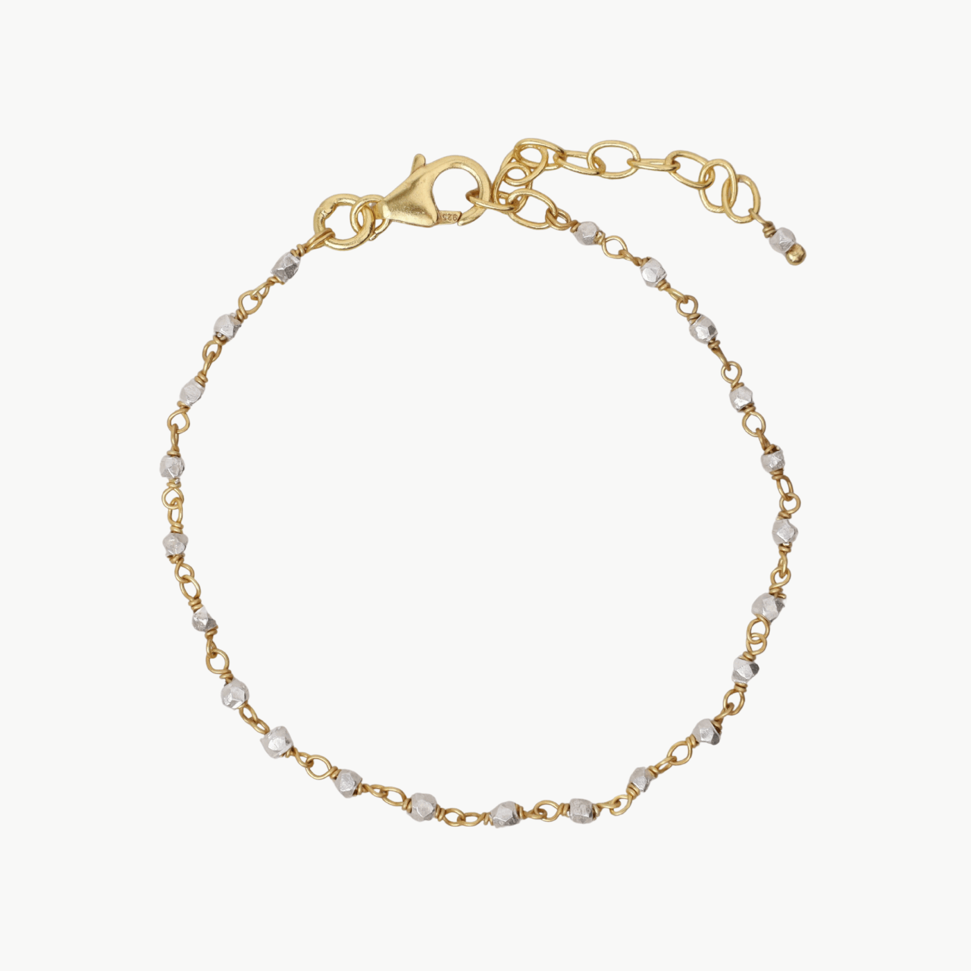 BRC-GPL Mixed Two Tone Handcrafted Beads Bracelet