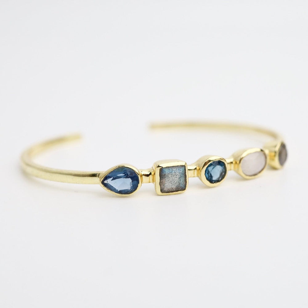 
                  
                    BRC-GPL Moonstone, Blue Iolite & Labradorite Cuff Bracelet
                  
                