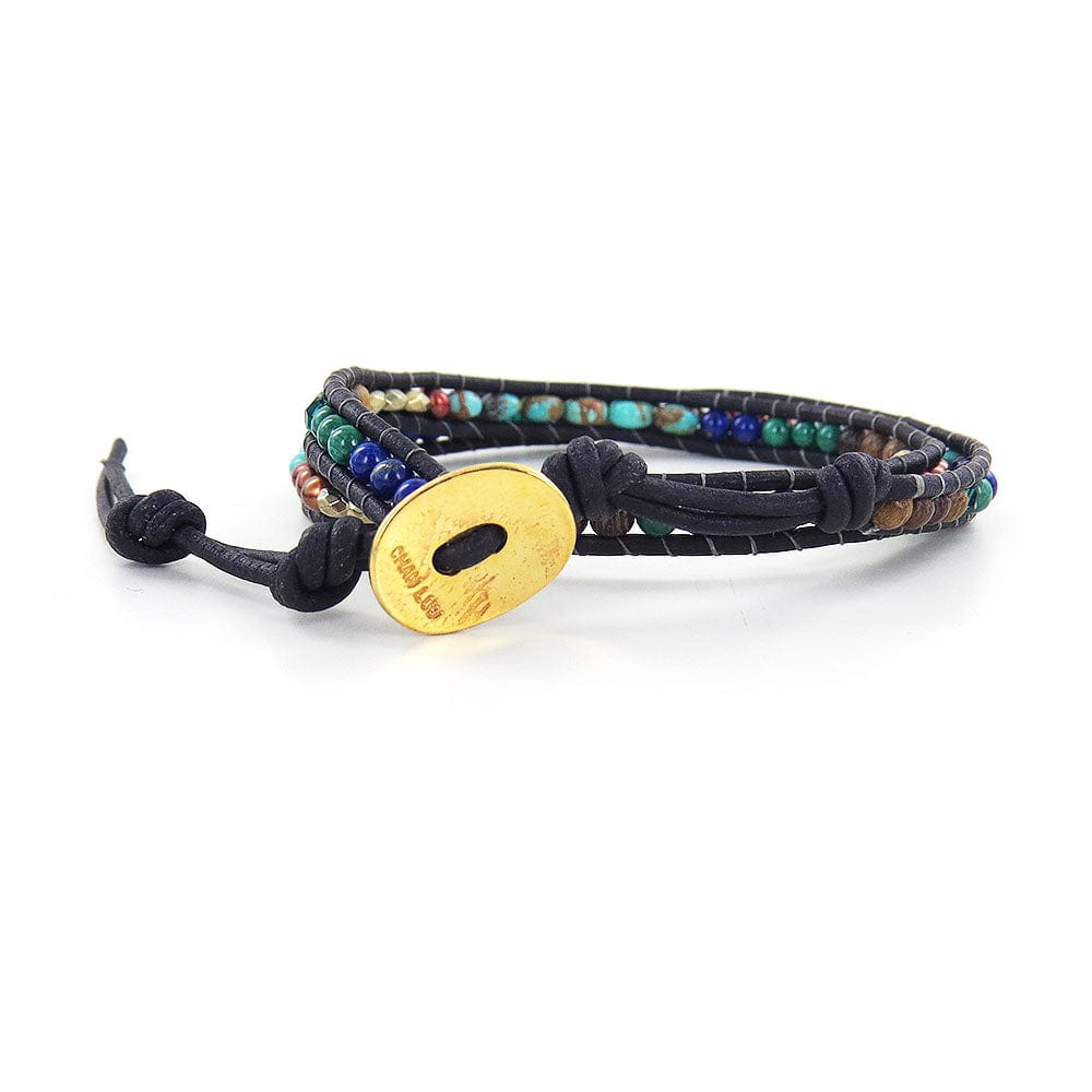 BRC-GPL MULTI MIX DOUBLE WRAP BRACELET