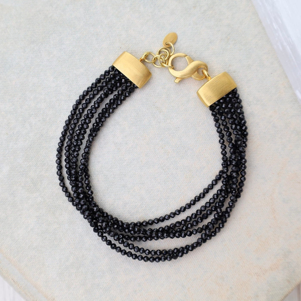 
                  
                    BRC-GPL Multi Strand Black Spinel Bracelet
                  
                