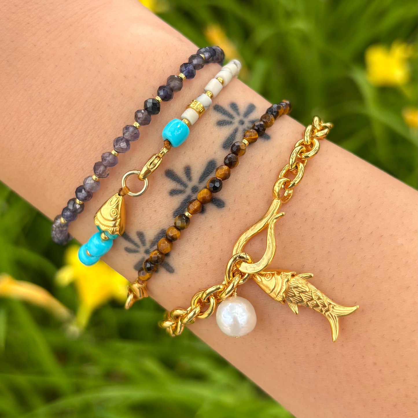 BRC-GPL Multi Trio Friendship Bracelet Set