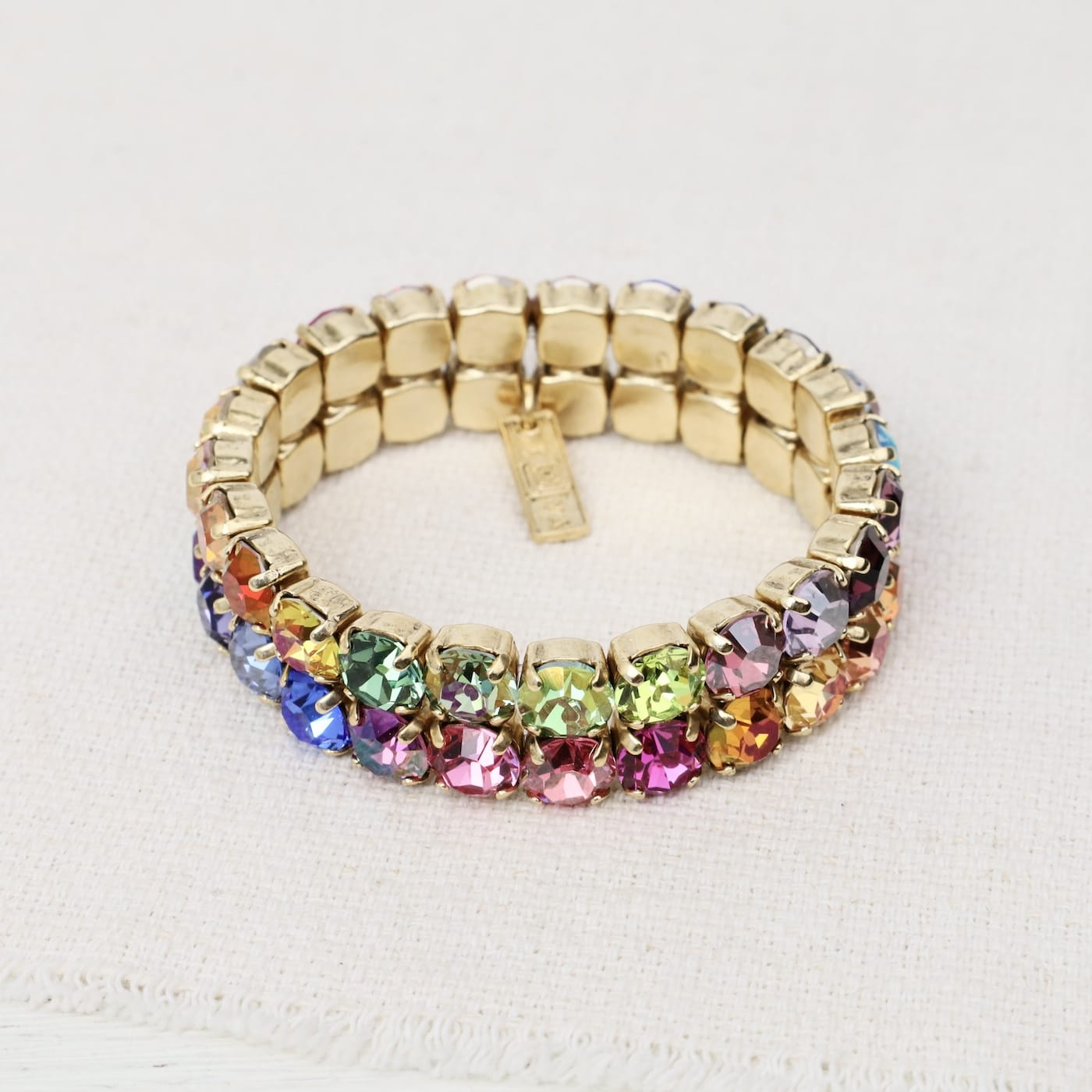 BRC-GPL Olivia 2 Strand Bohemian Wonder Stretch Bracelet
