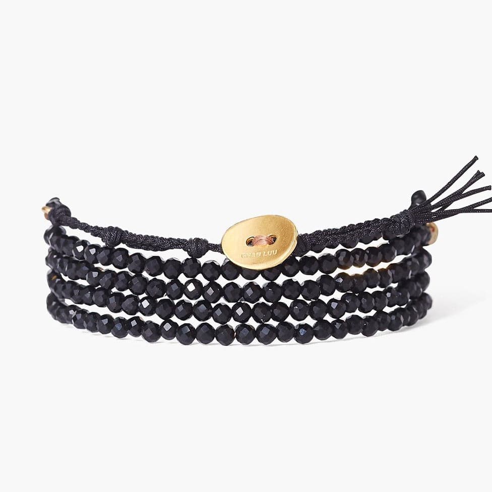 
                      
                        BRC-GPL Onyx Mix Gold Coin Naked Wrap Bracelet
                      
                    