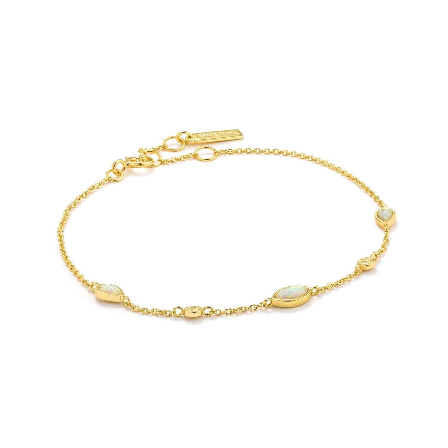 BRC-GPL Opal Color Gold Bracelet