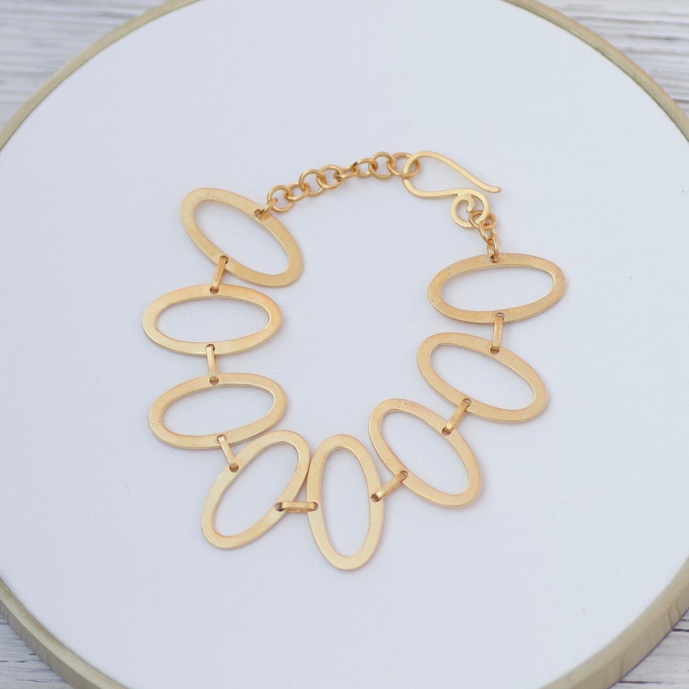 
                      
                        BRC-GPL Oval Link Bracelet - Gold Plated
                      
                    