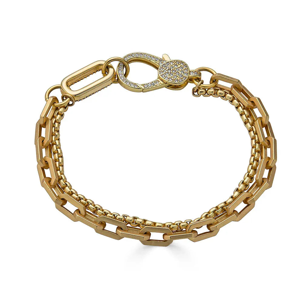 BRC-GPL Pave Connector Bracelet
