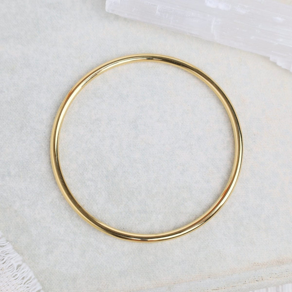 BRC-GPL PHOEBE // Thin Bangle - 18k gold plated stainless