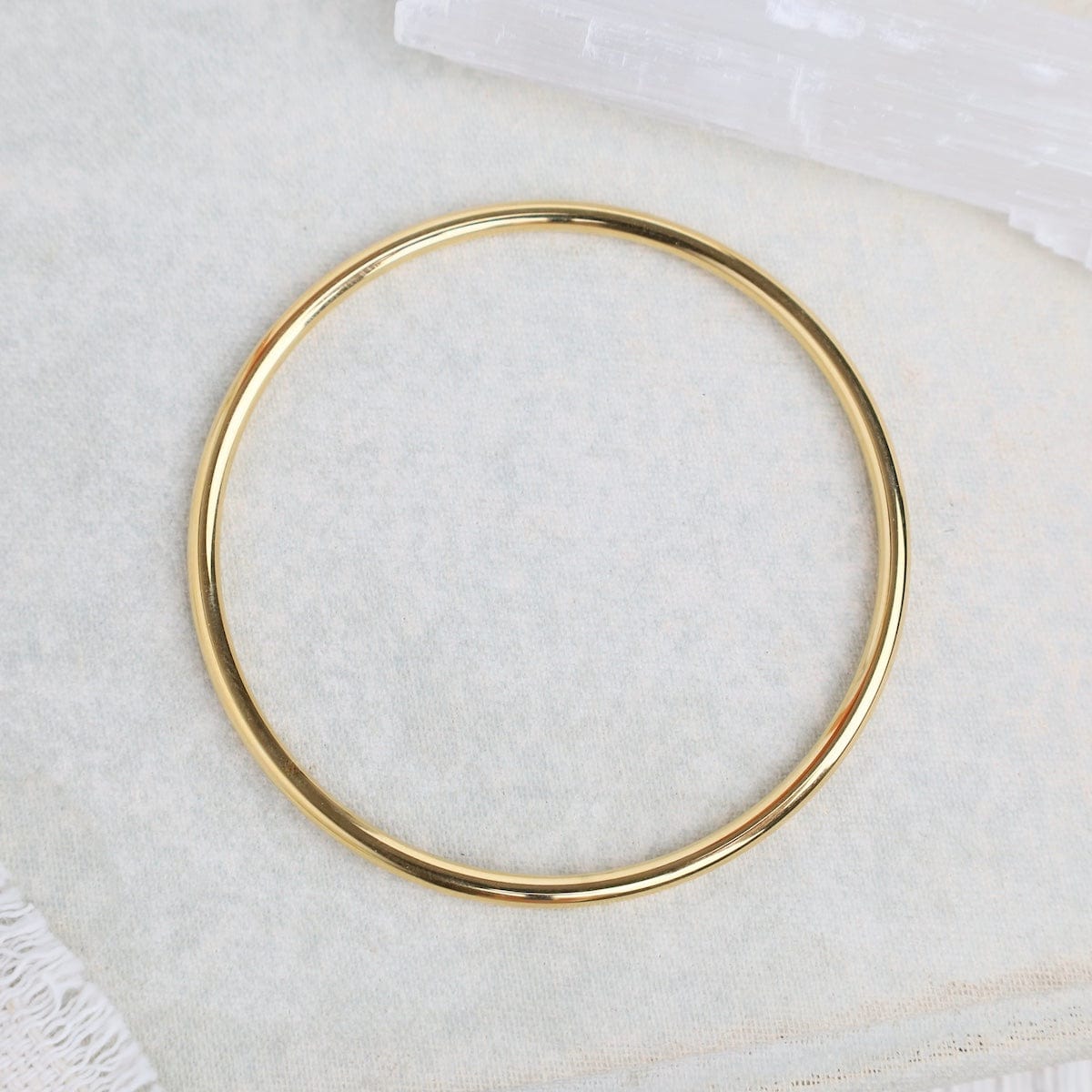 BRC-GPL PHOEBE // Thin Bangle - 18k gold plated stainless