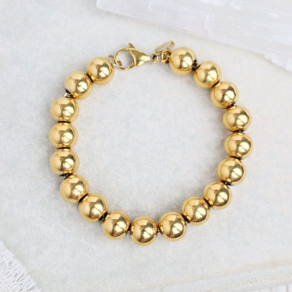 BRC-GPL PIA // The ball bracelet - 18k gold plated stainle