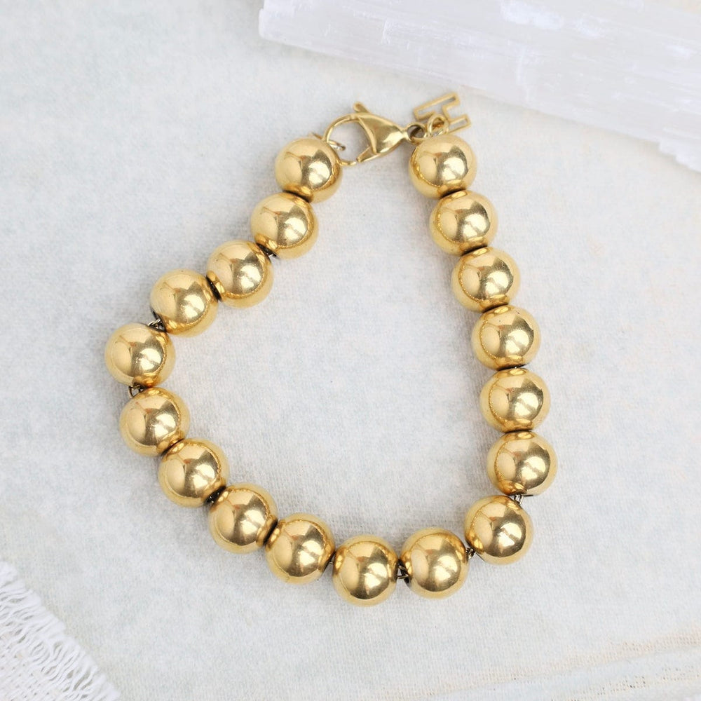 
                  
                    BRC-GPL PIA // The ball bracelet - 18k gold plated stainle
                  
                