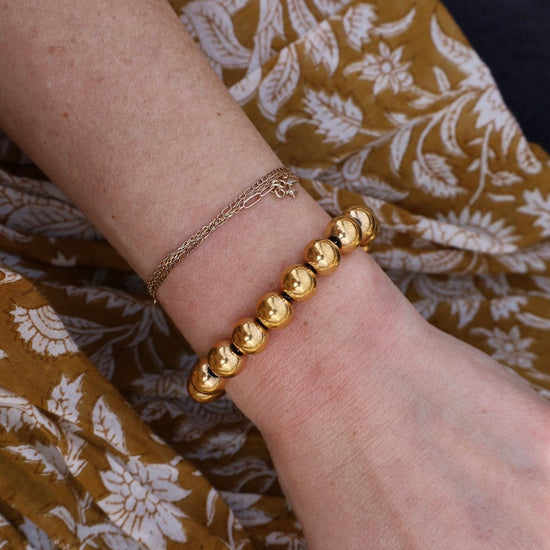 BRC-GPL PIA // The ball bracelet - 18k gold plated stainle