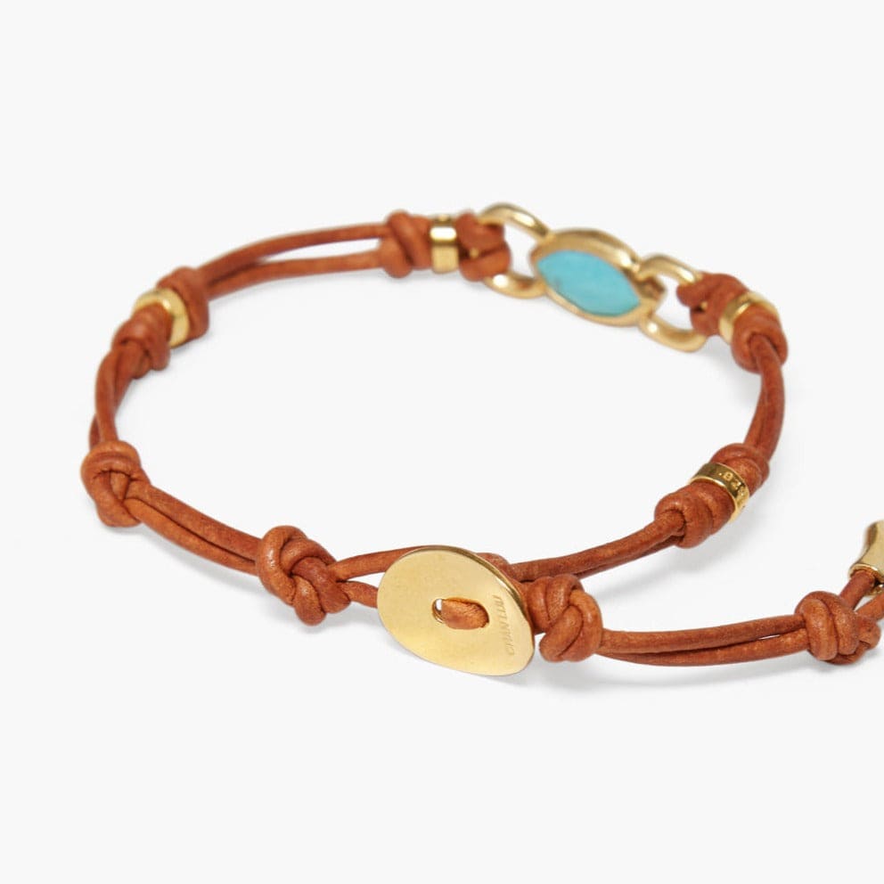 
                      
                        BRC-GPL Reina Single Wrap Bracelet Turquoise
                      
                    