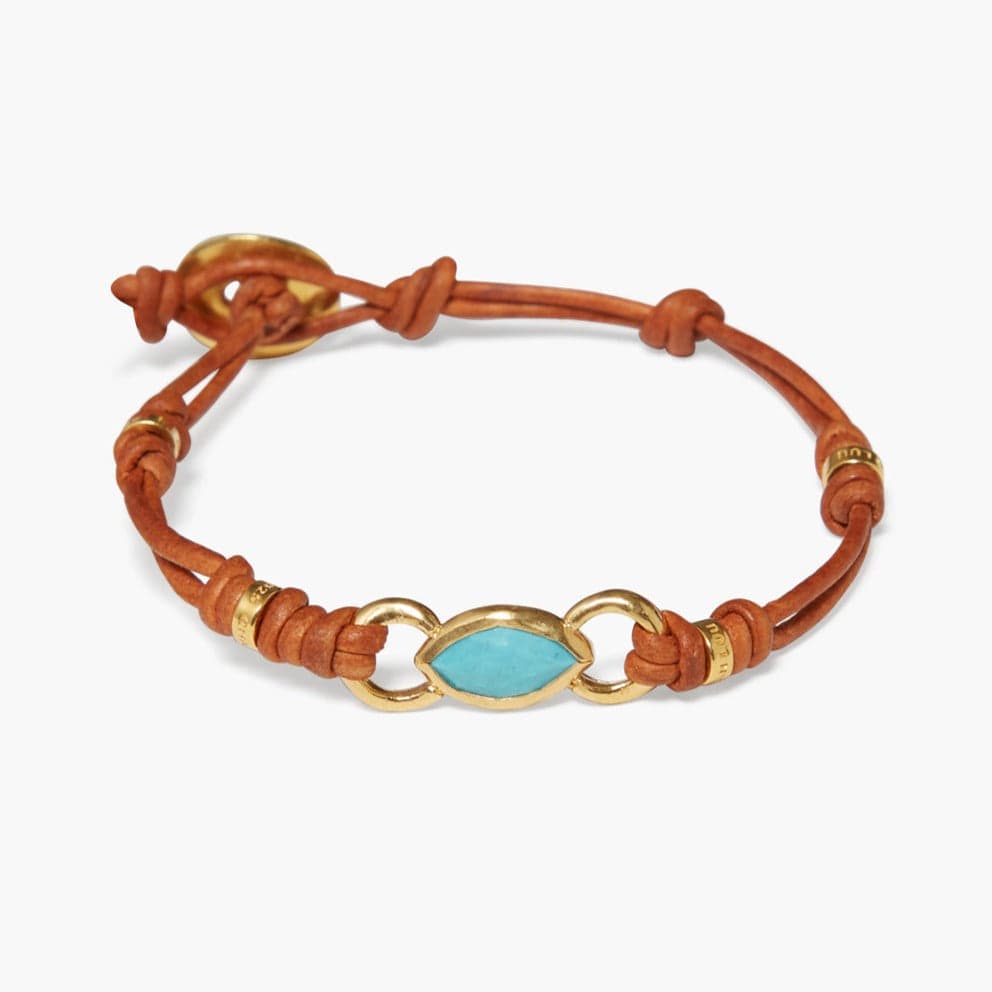 
                      
                        BRC-GPL Reina Single Wrap Bracelet Turquoise
                      
                    