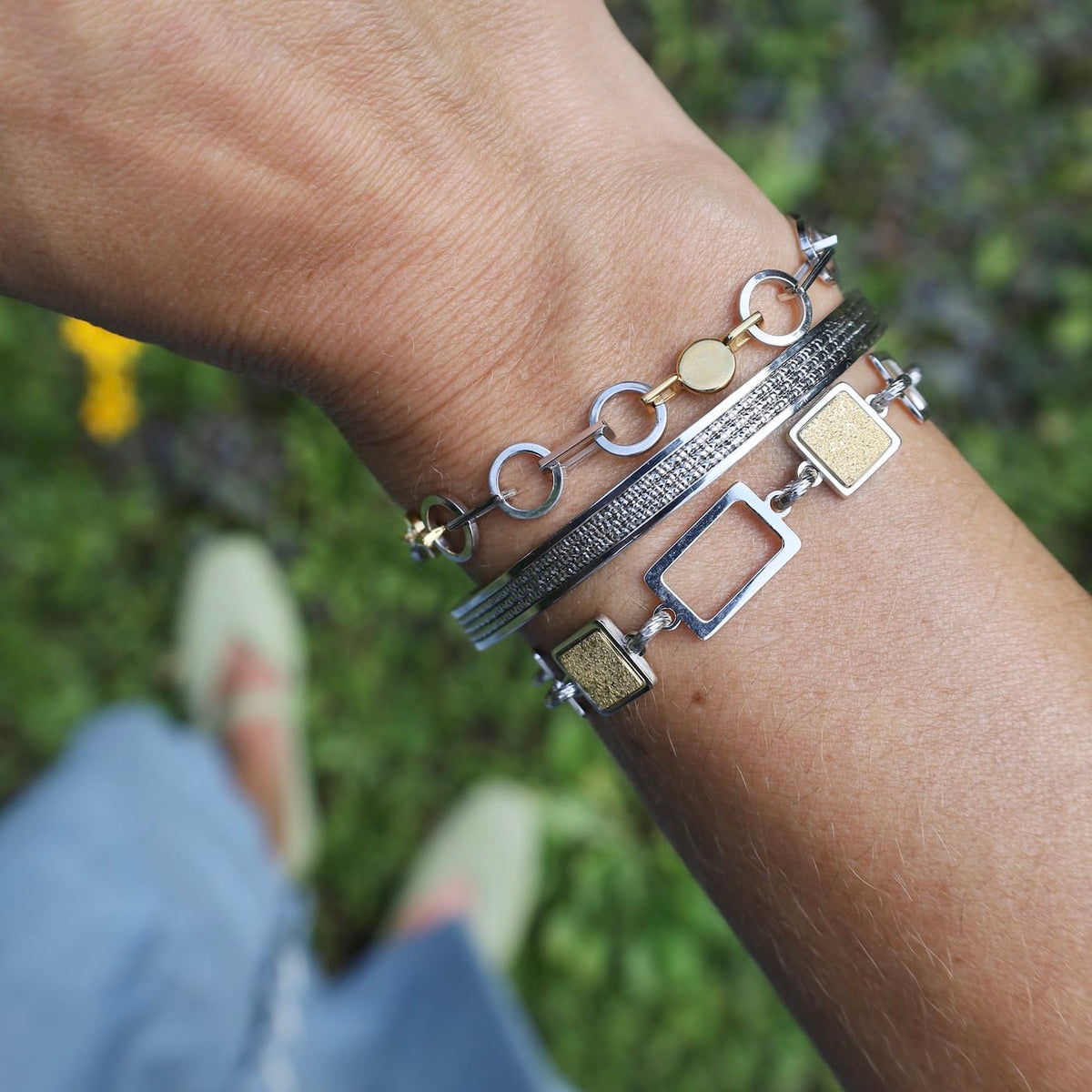 BRC-GPL Sterling Silver & Gold Plated Murphy Bracelet
