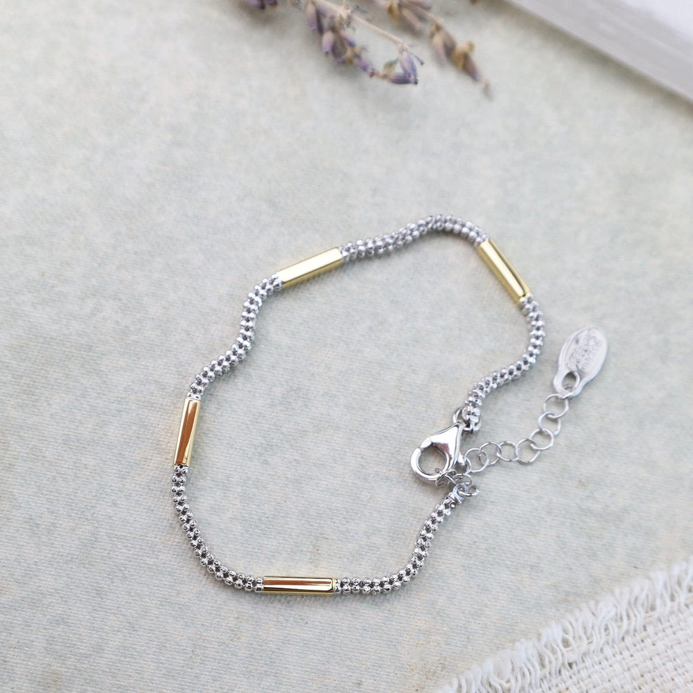 
                  
                    BRC-GPL Sterling Silver & Yellow Gold Plated Enid Bracelet
                  
                